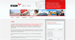 Desktop Screenshot of esin.cz